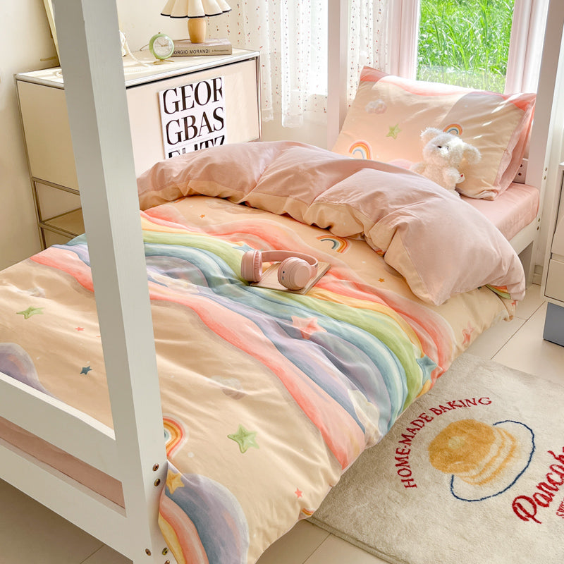 Kids/Student Digital Print Cartoon Bedding Set - 3PCS Breathable Cotton - Single/Set Option