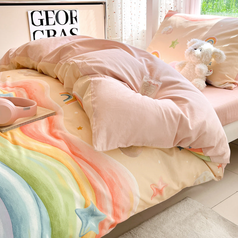 Kids/Student Digital Print Cartoon Bedding Set - 3PCS Breathable Cotton - Single/Set Option