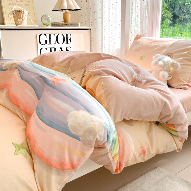 Kids/Student Digital Print Cartoon Bedding Set - 3PCS Breathable Cotton - Single/Set Option