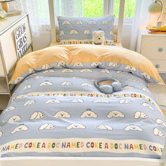 Kids/Student Digital Print Cartoon Bedding Set - 3PCS Breathable Cotton - Single/Set Option